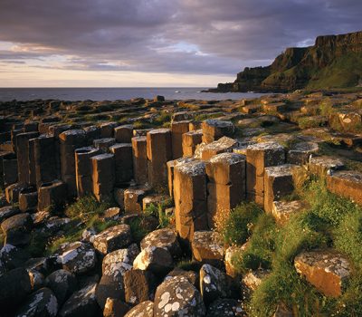 View across part of the Giant’s Causeway, Co Antrim View across part of the Giant's Causeway, Co. Antrim. These basaltic columns were formed during a period of violent geological activity, The area is a World Heritage Site.